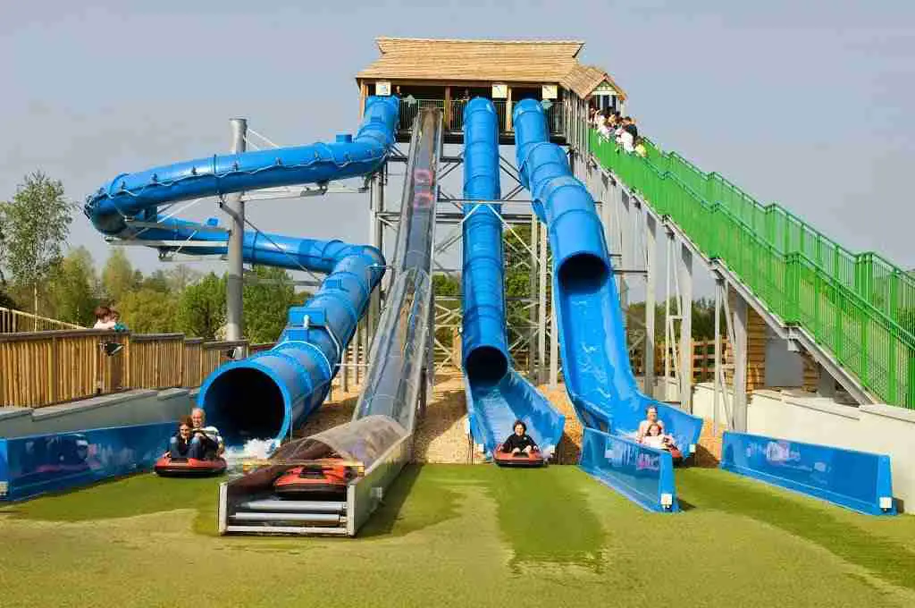 slides at crealy theme park